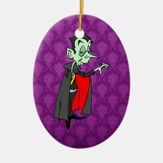 Vampire Ceramic Tree Decoration (Front)