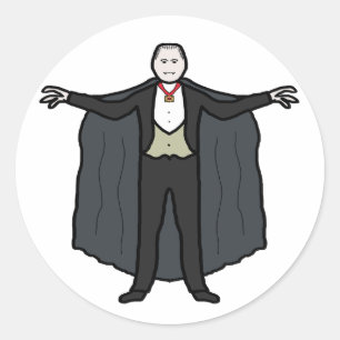 vampire classic round sticker
