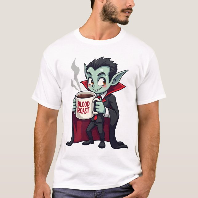 Vampire Coffee Lover � Spooky Latte Shirt (Front)
