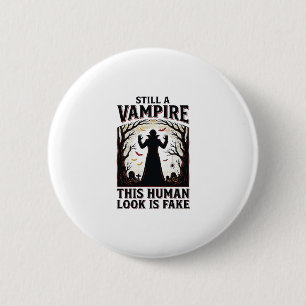 Vampire Costume Shirt Funny Halloween Human Disgui 6 Cm Round Badge