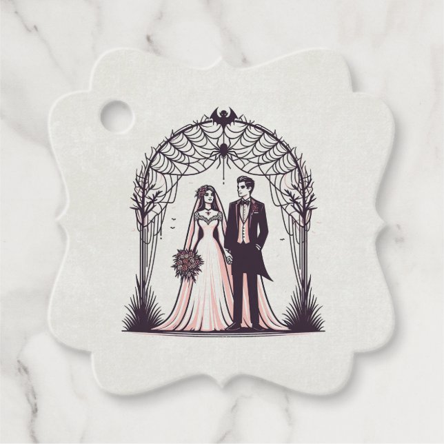 Vampire Couple Favour Tags (Front)