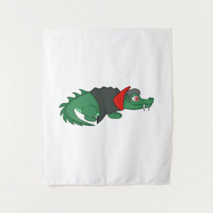 Vampire Crocodile Tapestry