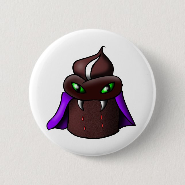 Vampire Cupcake Button (Front)