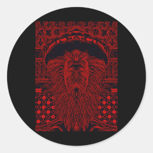 Vampire Cyclops Red Version  Classic Round Sticker