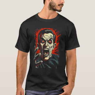 Vampire Dracula by Haunted Horror Halloween 3 T-Shirt