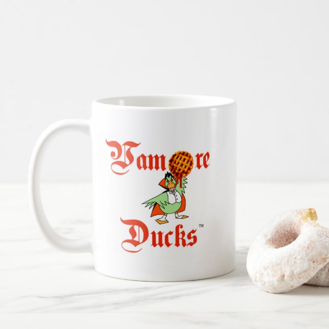 Vampire Ducks 2-logo Coffee Mug (With Donut)