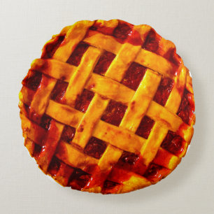 Vampire Ducks Cherry Pie Throw Pillow