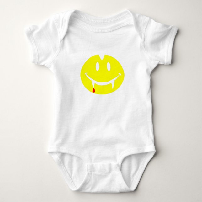 vampire emoji dracula baby bodysuit (Front)