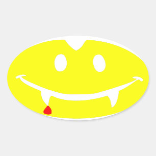 vampire emoji dracula oval sticker
