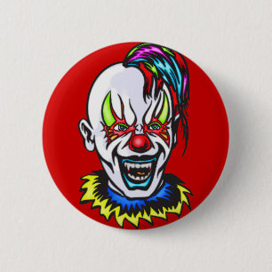 Vampire Evil Clown 6 Cm Round Badge