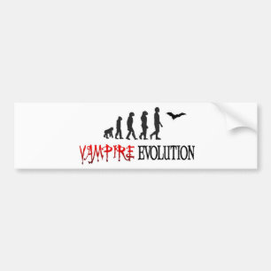 Vampire Evolution Bumper Sticker