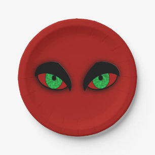 Vampire Eyes Paper Plate