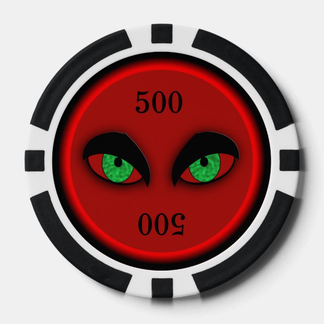 Vampire Eyes Poker Chips (Front)