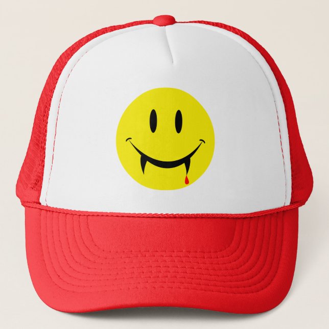 Vampire Face Trucker Hat (Front)