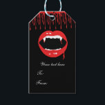 Vampire Fangs Blood Dracula Halloween Party Favour Gift Tags<br><div class="desc">Vampire Fangs Blood Dracula Halloween Party Favour Gift Tags. Customise however you want.</div>