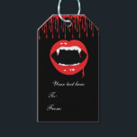 Vampire Fangs Blood Dracula Halloween Party Favour Gift Tags<br><div class="desc">Vampire Fangs Blood Dracula Halloween Party Favour Gift Tags. Customise however you want.</div>