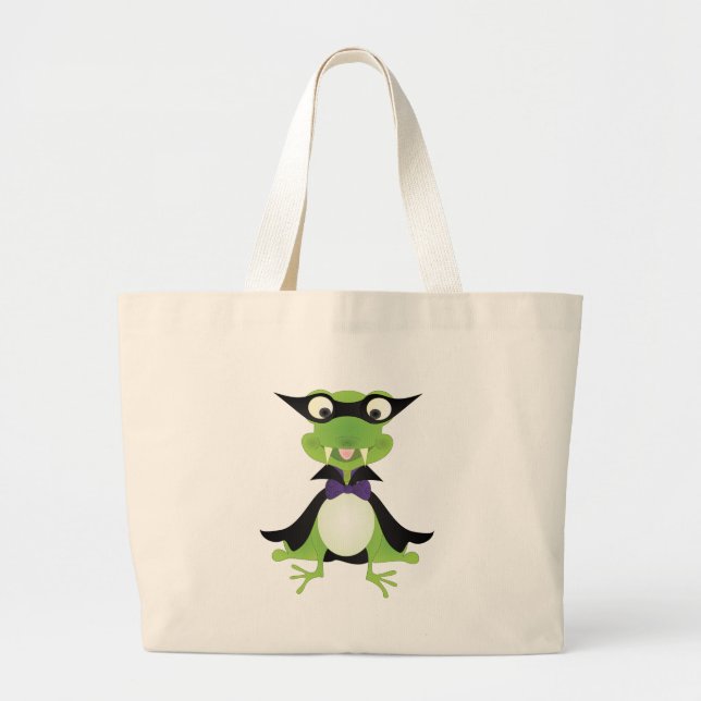 Vampire Frog Large Tote Bag (Front)