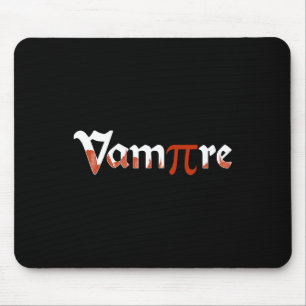 Vampire Funny Halloween Pi Day Joke Costume Math G Mouse Pad