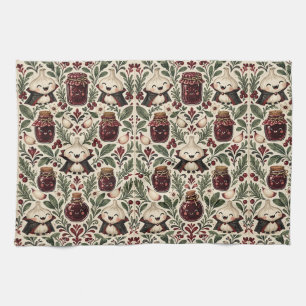 Vampire Garlic Spooky Kitchen Halloween Tea Towel