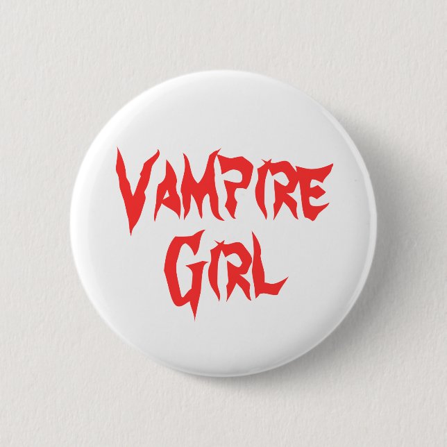 Vampire Girl 6 Cm Round Badge (Front)