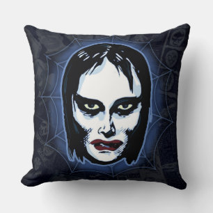 Vampire Girl (horror) Cushion