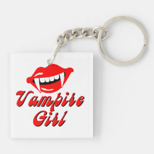 Vampire girl key ring