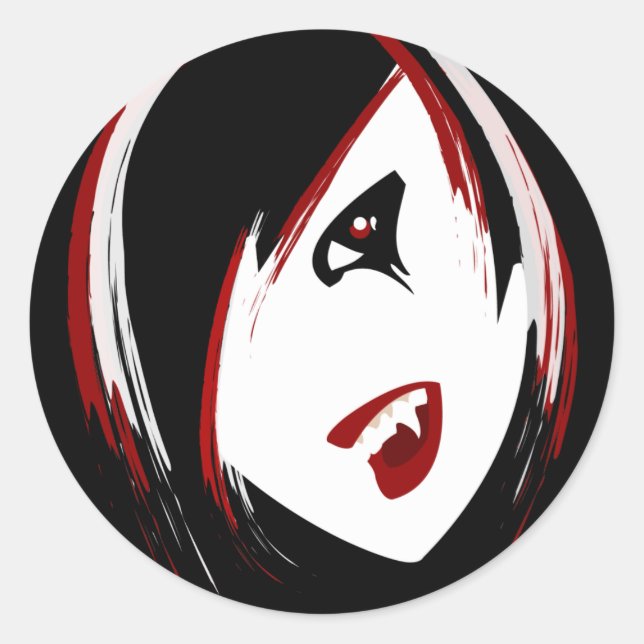 Vampire Girl Stickers (Front)