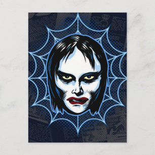Vampire Girl Vintage 1960s Monster Mask Postcard