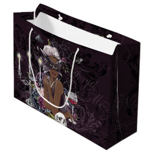 Vampire Glam   Moody Gothic Vampiress Dark Skin Large Gift Bag
