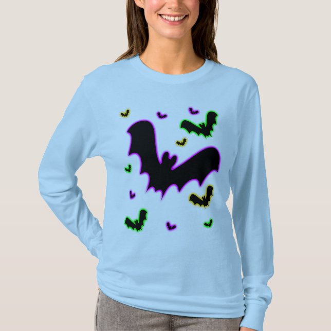 Vampire Glow Bats T-Shirt (Front)