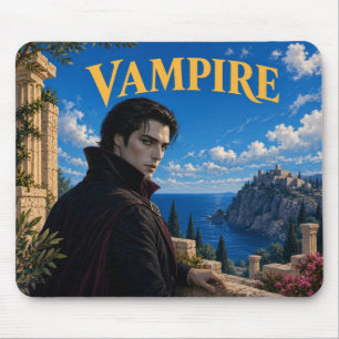 Vampire, Gothic Fantasy Monster Mouse Pad