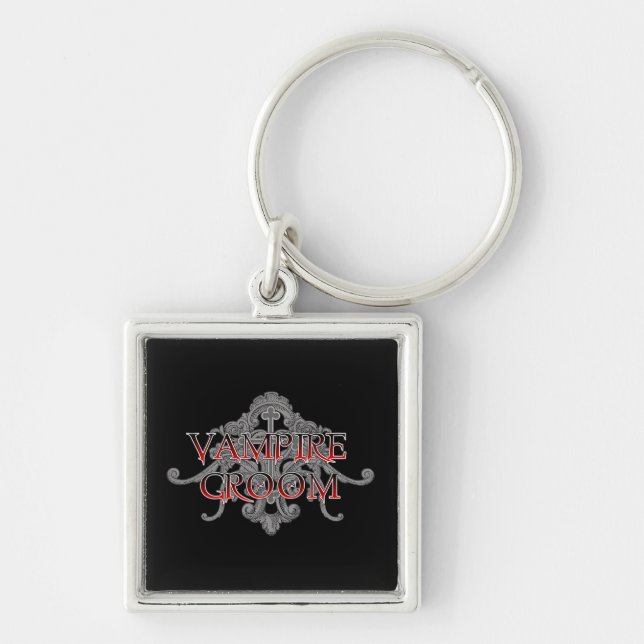 Vampire Groom Key Ring (Front)
