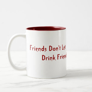 Vampire Halloween Humour Two-Tone Coffee Mug