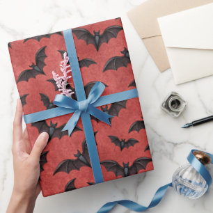 Vampire Halloween Pattern Wrapping Paper