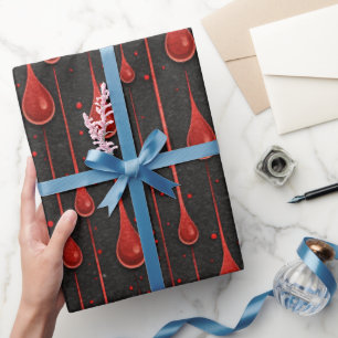 Vampire Halloween Pattern  Wrapping Paper