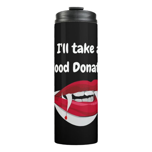 vampire halloween thermal tumbler (Front)