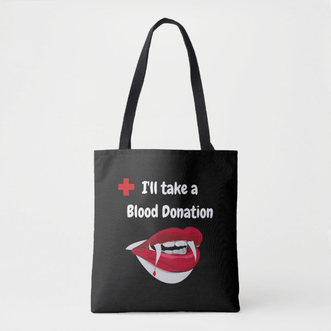 vampire halloween tote bag (Front)
