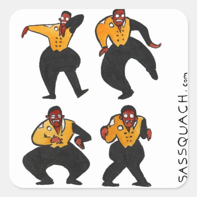 Vampire Hammer Square Sticker (Front)