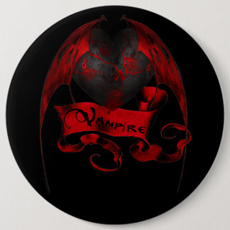 Vampire Heart 6 Cm Round Badge