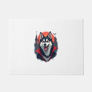 Vampire Husky Bite Doormat