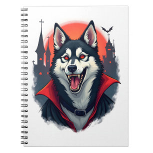 Vampire Husky Bite Notebook