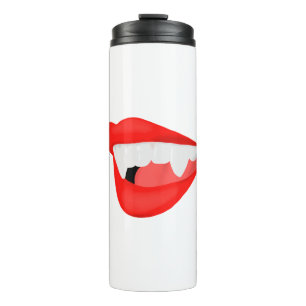 Vampire Lips Thirsty for a Neck Thermal Tumbler