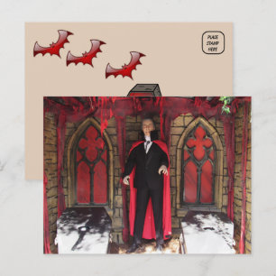 Vampire Monster / Halloween Postcard