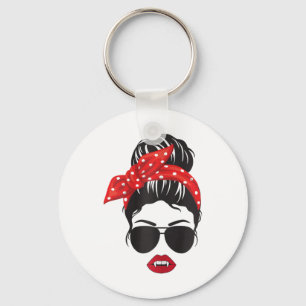 Vampire Mouth Halloween Key Ring