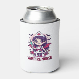 Vampire Nurse Shirt � Funny Halloween Medical Work Can Cooler