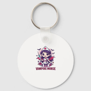 Vampire Nurse Shirt � Funny Halloween Medical Work Key Ring