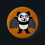 Vampire Panda 6 Cm Round Badge<br><div class="desc">This vampire panda is too cute! With his fangs and cape this design makes an excellent Halloween present or anyone who likes vampires. Great gift ideas here for your friends and family.</div>