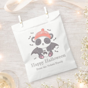 Vampire Panda Bats Ghost Happy Halloween Favour Bags