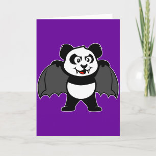 Vampire Panda Holiday Card