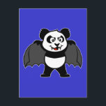 Vampire Panda Postcard<br><div class="desc">This vampire panda is too cute! With his fangs and cape this design makes an excellent Halloween present or anyone who likes vampires. Great gift ideas here for your friends and family.</div>